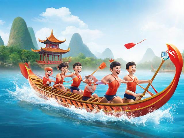 九游体育网站_ 传统划龙舟比赛，激扬水上激情，划龙舟体育游戏